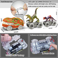 Train Set – DinoTrack-Set 1: 168 pieces Train Set + 1 Dino + 1 Train Car-State of Style
