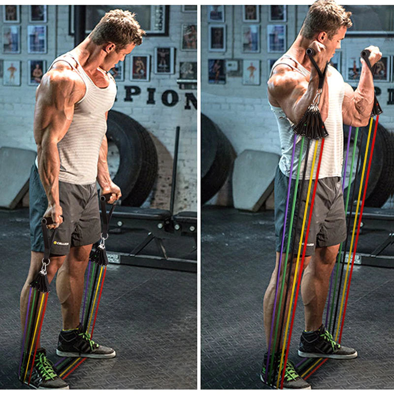 Training with Fitness Bands | Versatile Resistance Workout-11-piece set-State of Style