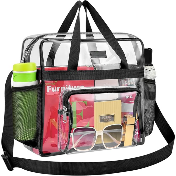 Transparent Tote Bag – CrystalTote-Black-State of Style