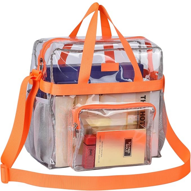 Transparent Tote Bag – CrystalTote-Orange-State of Style