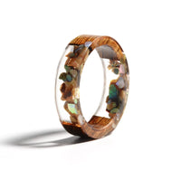 Transparent Wood Resin Ring | Unique Nature-Inspired Jewellery-Brown-17mm-State of Style