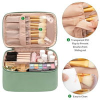 Travel-friendly Make-up Organizer with Dividers-Black-State of Style