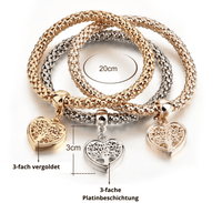 Tree of Life Bracelet Set (3-piece) - Liora-Round-State of Style