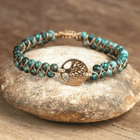 Tree of Life Bracelet with African Jasper - Auralyn-State of Style