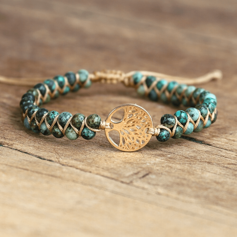 Tree of Life Bracelet with African Jasper - Auralyn-State of Style
