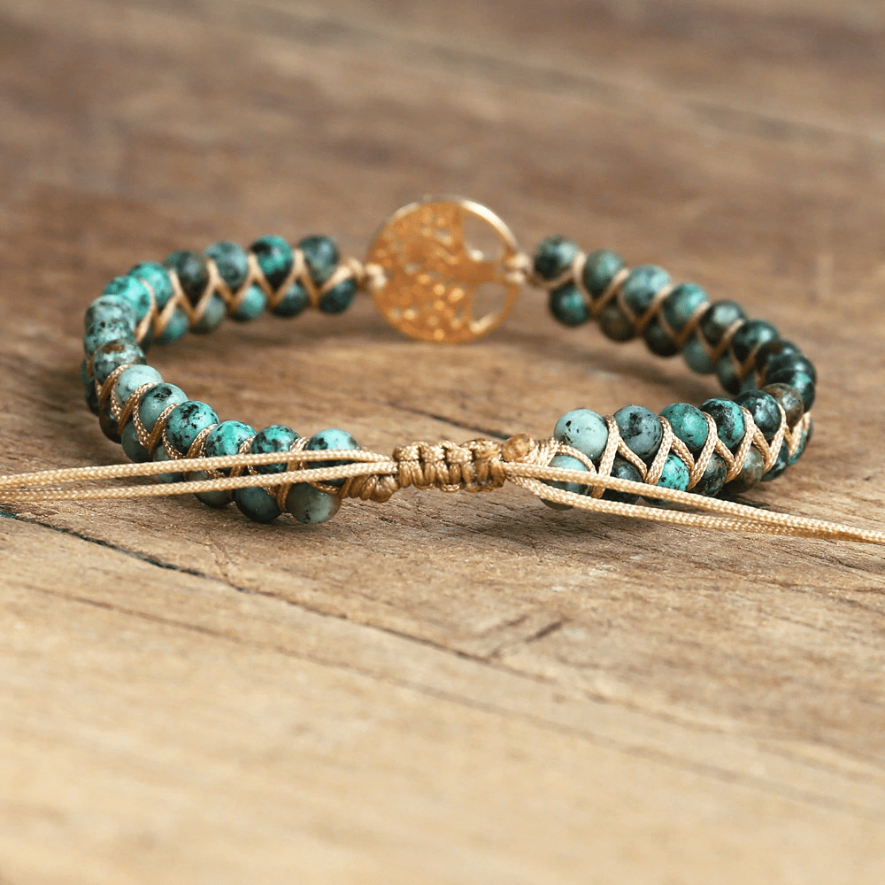 Tree of Life Bracelet with African Jasper - Auralyn-State of Style