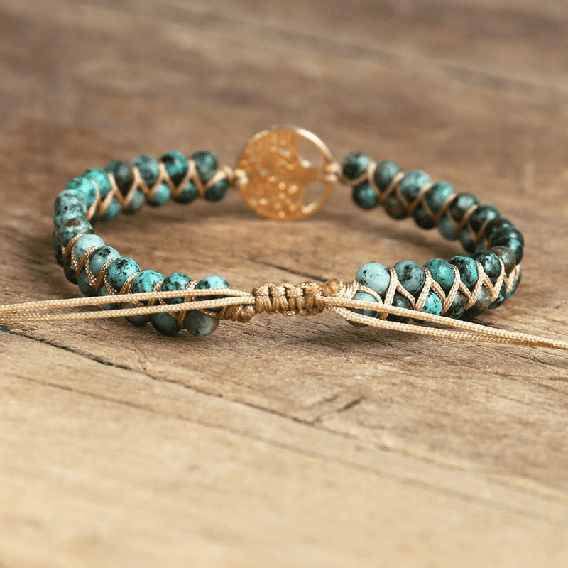 Tree of Life Bracelet with African Jasper - Auralyn-State of Style