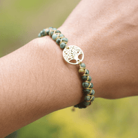 Tree of Life Bracelet with African Jasper - Auralyn-State of Style