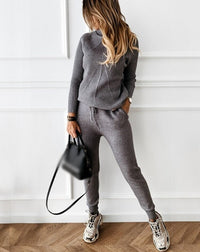 Trendy and Warm Tracksuit - Elara-Grey-S-State of Style