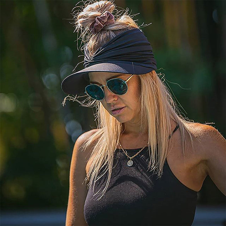 Trendy anti-UV hat for summer – SunGuard Helios-Red-State of Style