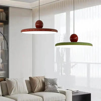 Trendy Bauhaus Glass Pendant Lamp - LunaBau-Red-30 cm-State of Style