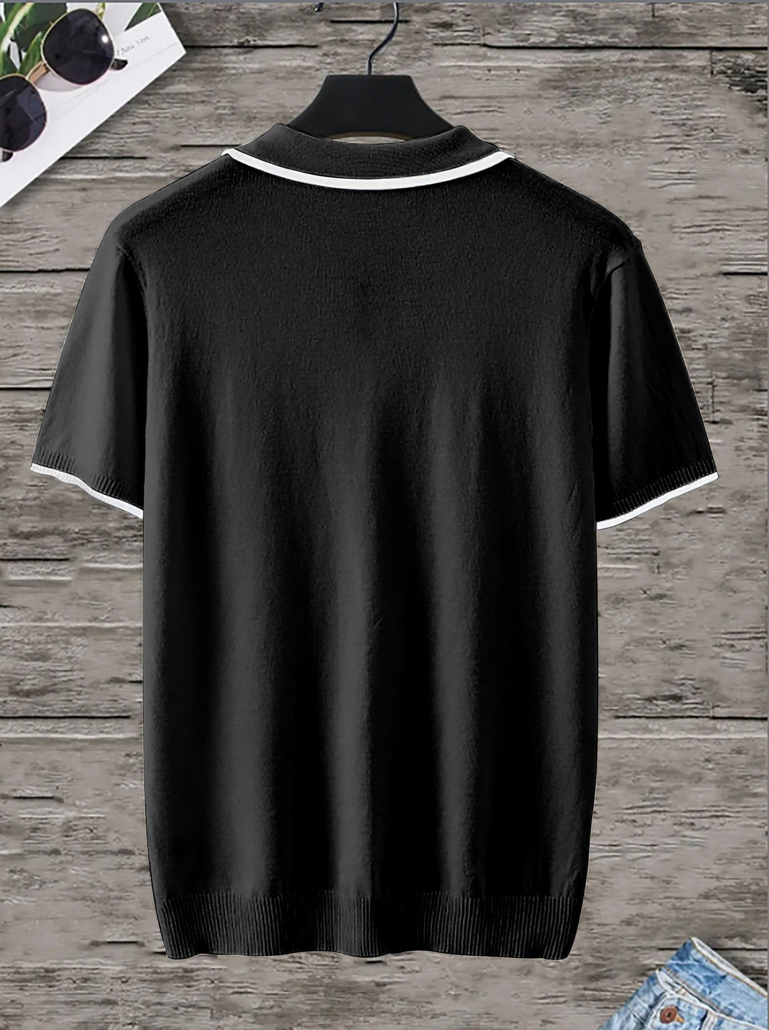 Trendy Black Men's Polo - Rafael-S-State of Style