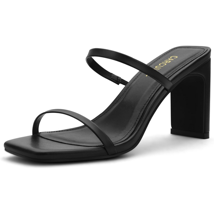 Trendy Block Heels with Square Toe – Eline-Black-2.5-State of Style