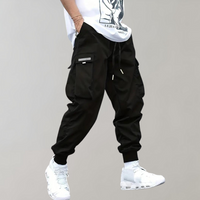 Trendy Casual Cargo Trousers - Joris-Black-S-State of Style