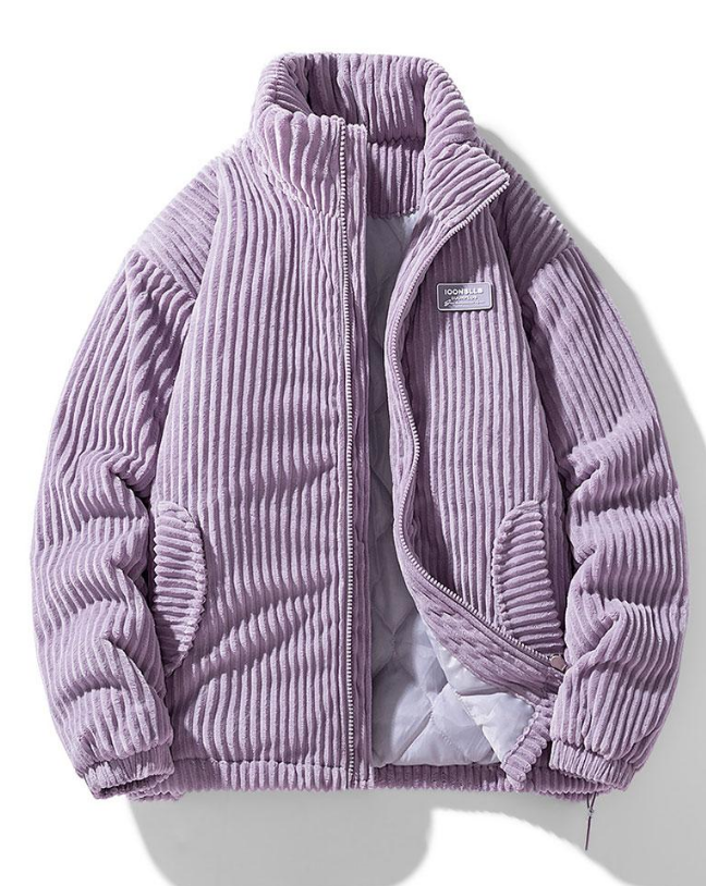 Trendy Corduroy Men's Jacket - Felix-Purple-S-State of Style
