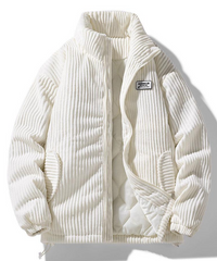 Trendy Corduroy Men's Jacket - Felix-White-S-State of Style