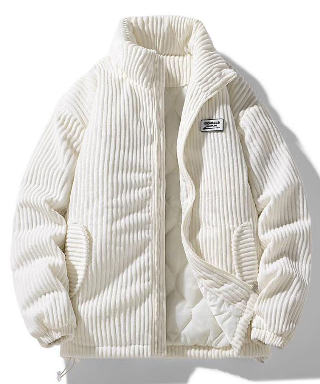 Trendy Corduroy Men's Jacket - Felix-White-S-State of Style