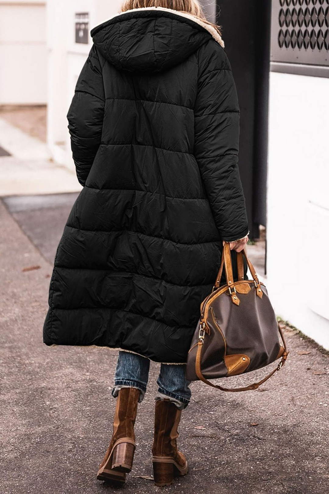 Trendy Double-Sided Ladies Winter Coat - Sofia-Brown-S-State of Style
