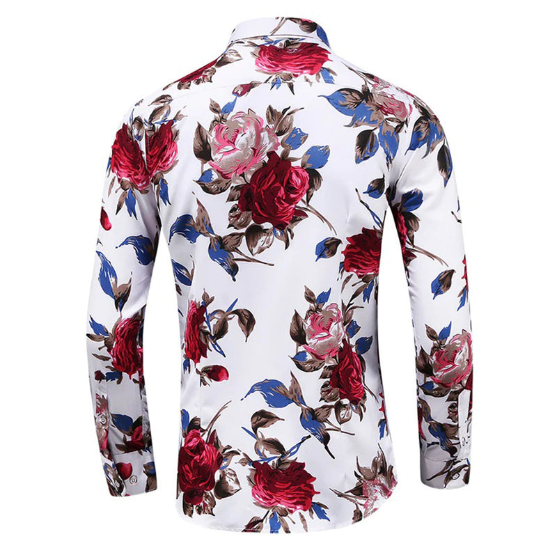 Trendy Floral Print Shirt – Finn-Red-XS-State of Style