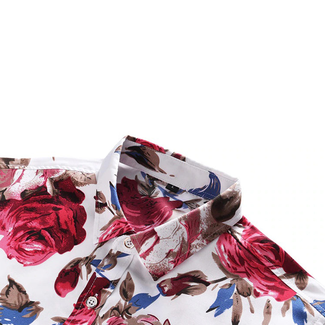 Trendy Floral Print Shirt – Finn-Red-XS-State of Style