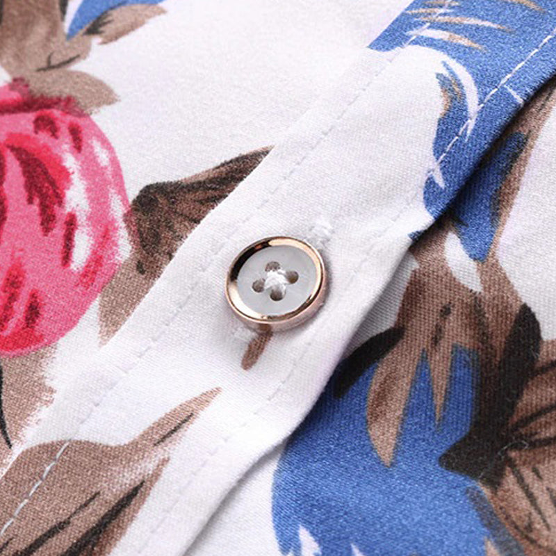 Trendy Floral Print Shirt – Finn-Red-XS-State of Style
