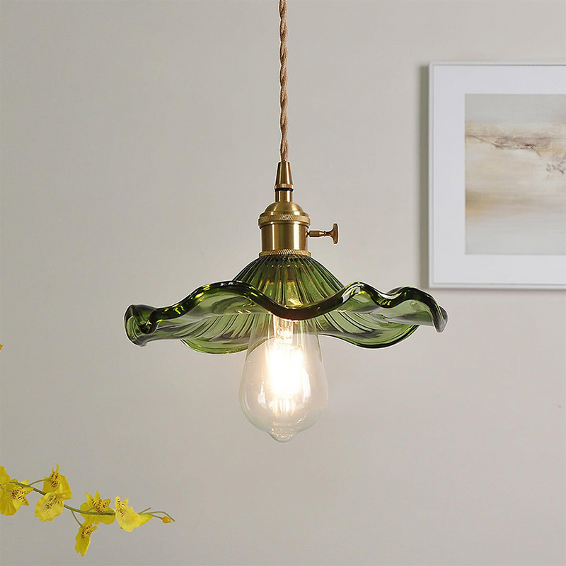 Trendy Hibiscus Flower Pendant Light - FlowerLite-Green-D23cm*H12cm-State of Style
