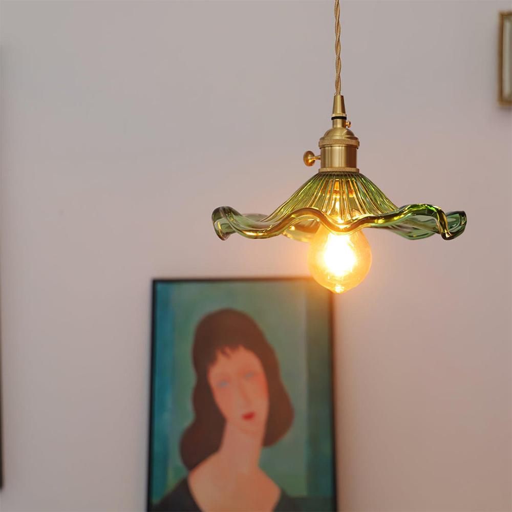 Trendy Hibiscus Flower Pendant Light - FlowerLite-Green-D23cm*H12cm-State of Style
