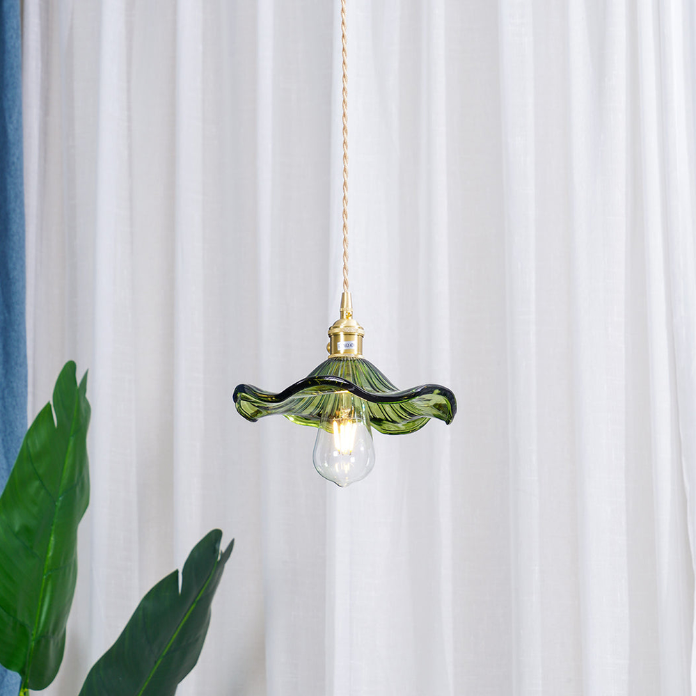Trendy Hibiscus Flower Pendant Light - FlowerLite-Green-D23cm*H12cm-State of Style