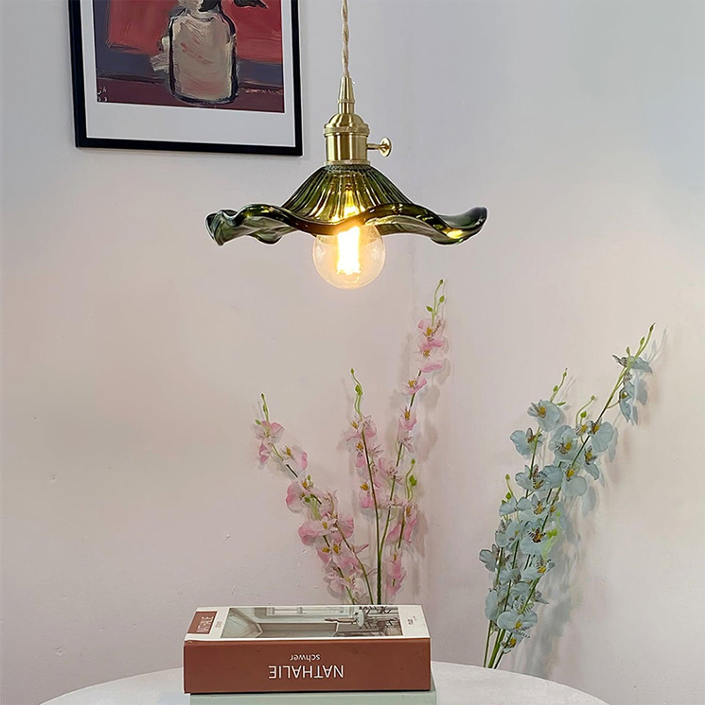Trendy Hibiscus Flower Pendant Light - FlowerLite-Green-D23cm*H12cm-State of Style