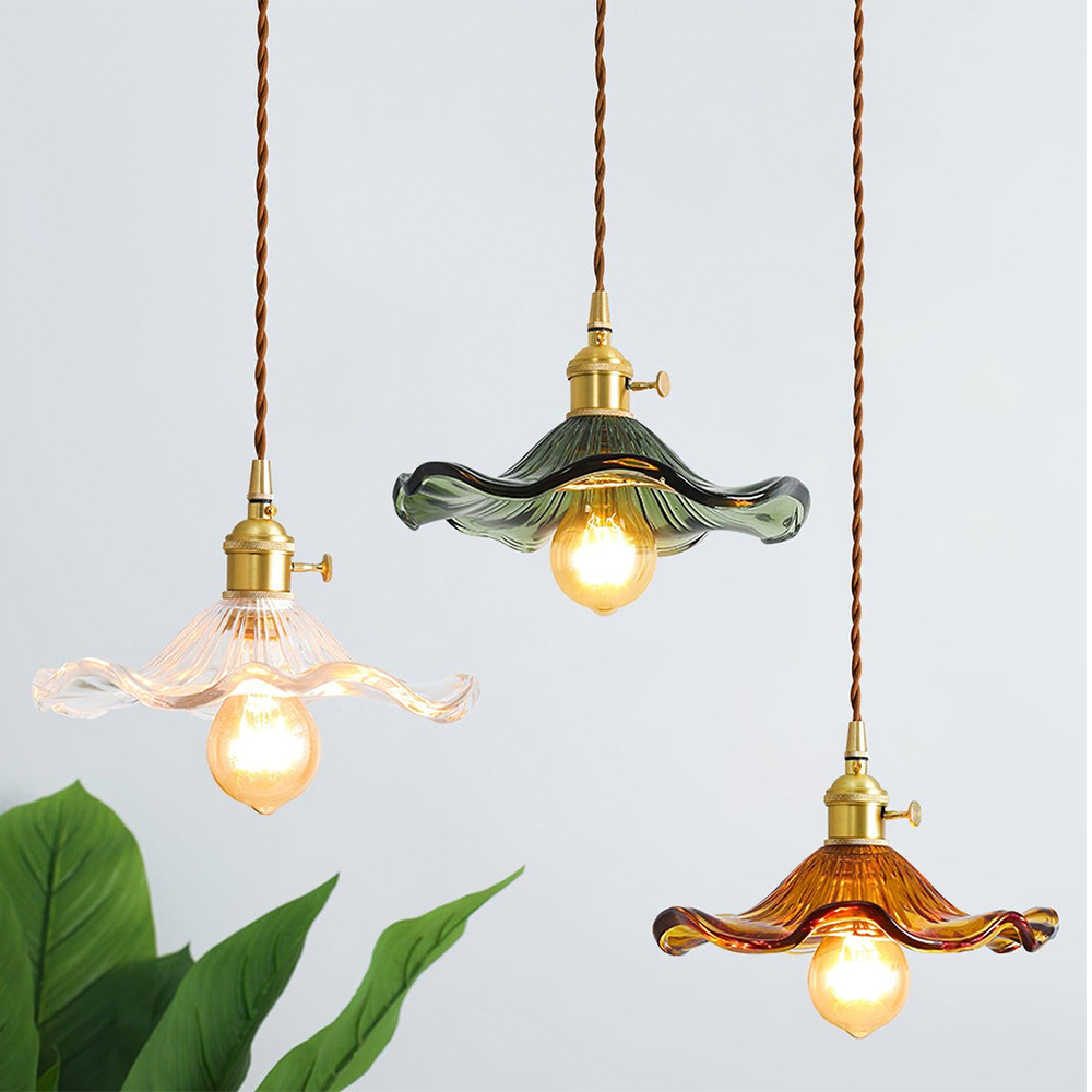 Trendy Hibiscus Flower Pendant Light - FlowerLite-Green-D23cm*H12cm-State of Style