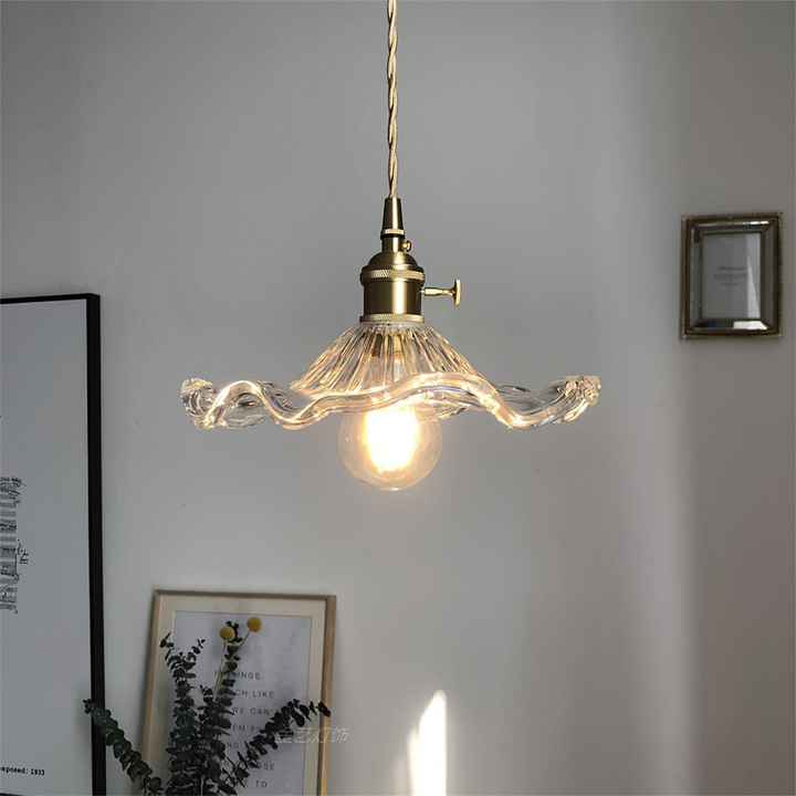 Trendy Hibiscus Flower Pendant Light - FlowerLite-Transparent White-D23cm*H12cm-State of Style