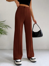 Trendy High Waist Pleated Women's Trousers - Emilia-Grey-S-State of Style