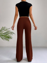 Trendy High Waist Pleated Women's Trousers - Emilia-Grey-S-State of Style