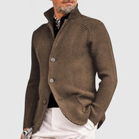 Trendy Knitted Men's Gilet with Pockets - Oscar-Dark Blue-S-State of Style