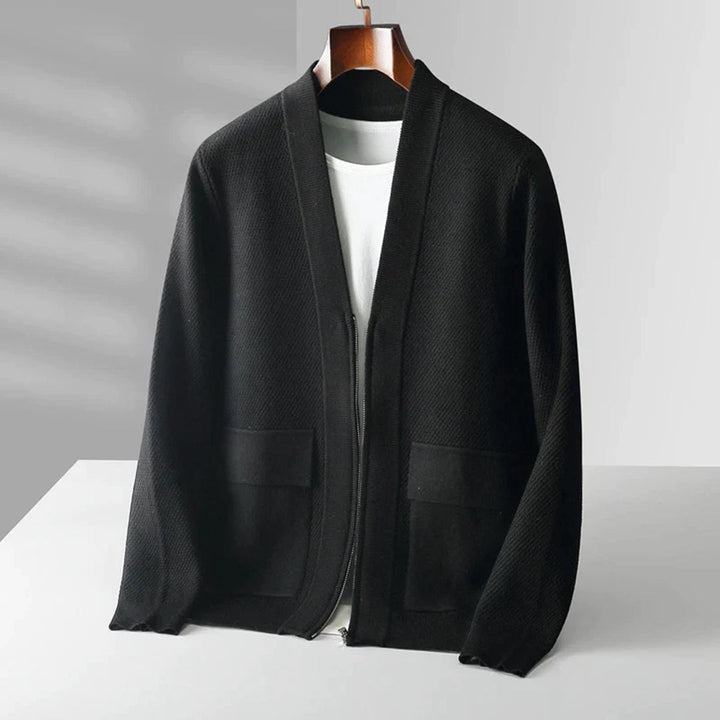 Trendy Knitted Men’s Vest - Noah-Black-S-State of Style