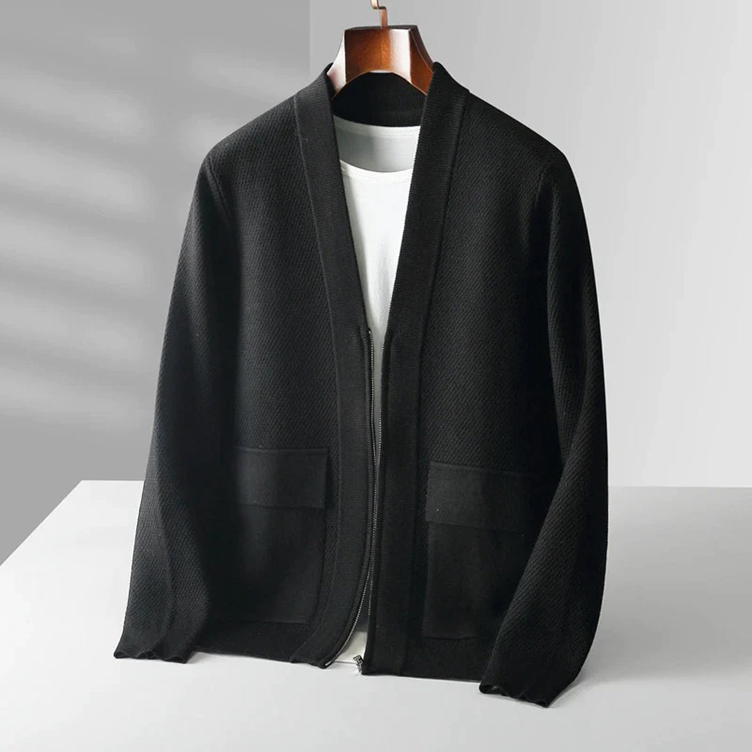 Trendy Knitted Men's Vest - Noah-Black-S-State of Style