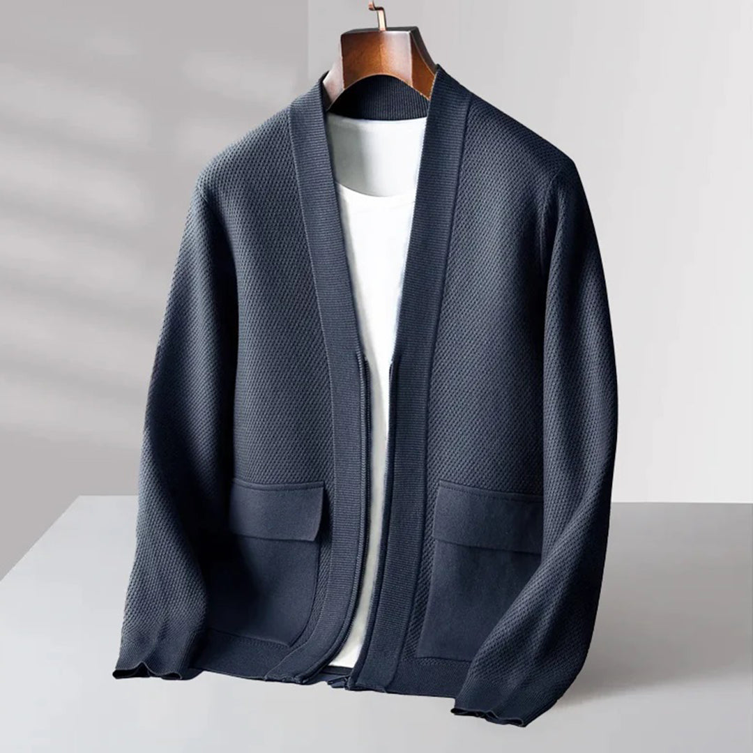 Trendy Knitted Men's Vest - Noah-Blue-S-State of Style