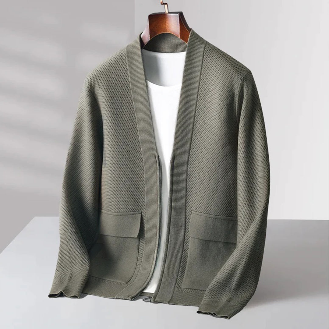 Trendy Knitted Men's Vest - Noah-Green-S-State of Style