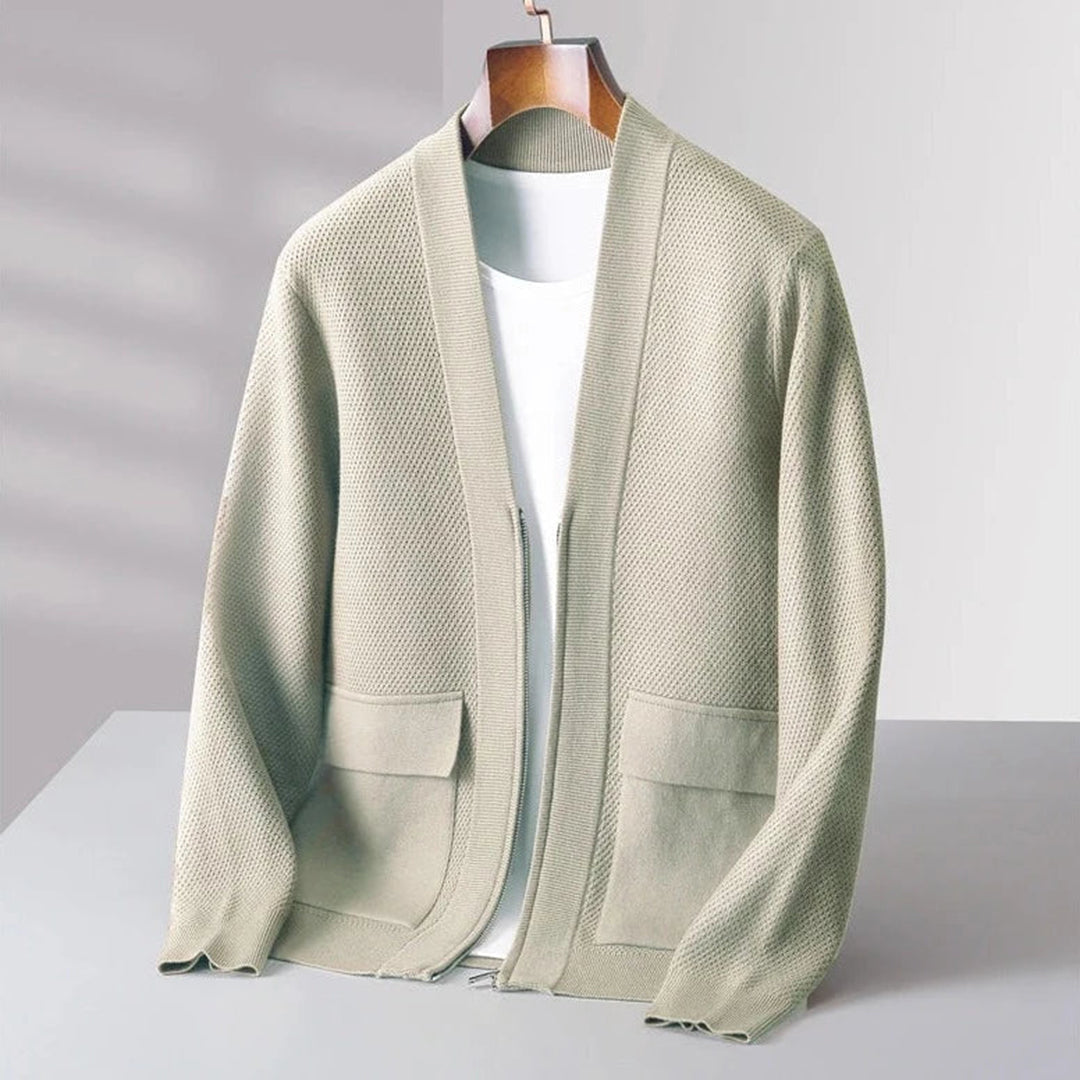 Trendy Knitted Men's Vest - Noah-Grey-S-State of Style