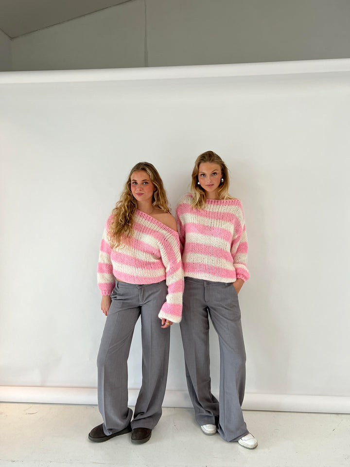 Trendy Knitted Women's Sweater - Aurelia-Blue-XS/S-State of Style