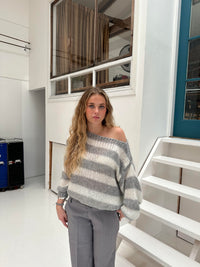 Trendy Knitted Women's Sweater - Aurelia-Blue-XS/S-State of Style