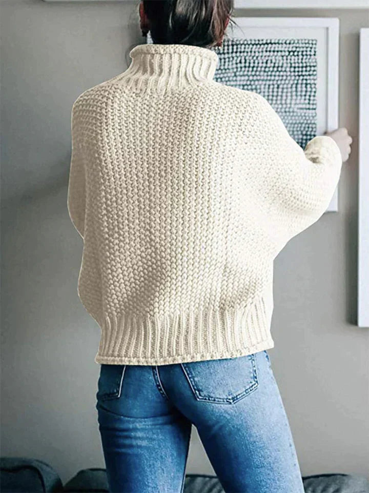 Trendy Knitted Women’s Sweater - Olivia-Beige-S-State of Style