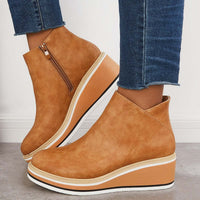 Trendy Ladies Ankle Boots with Zip and Platform - Alessia-Black-4.5-State of Style