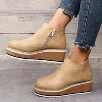 Trendy Ladies Ankle Boots with Zip and Platform - Alessia-Black-4.5-State of Style