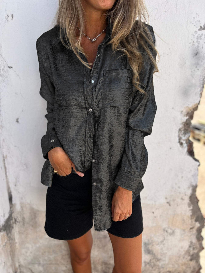 Trendy Ladies Blouse - Evelyn-Black-S-State of Style