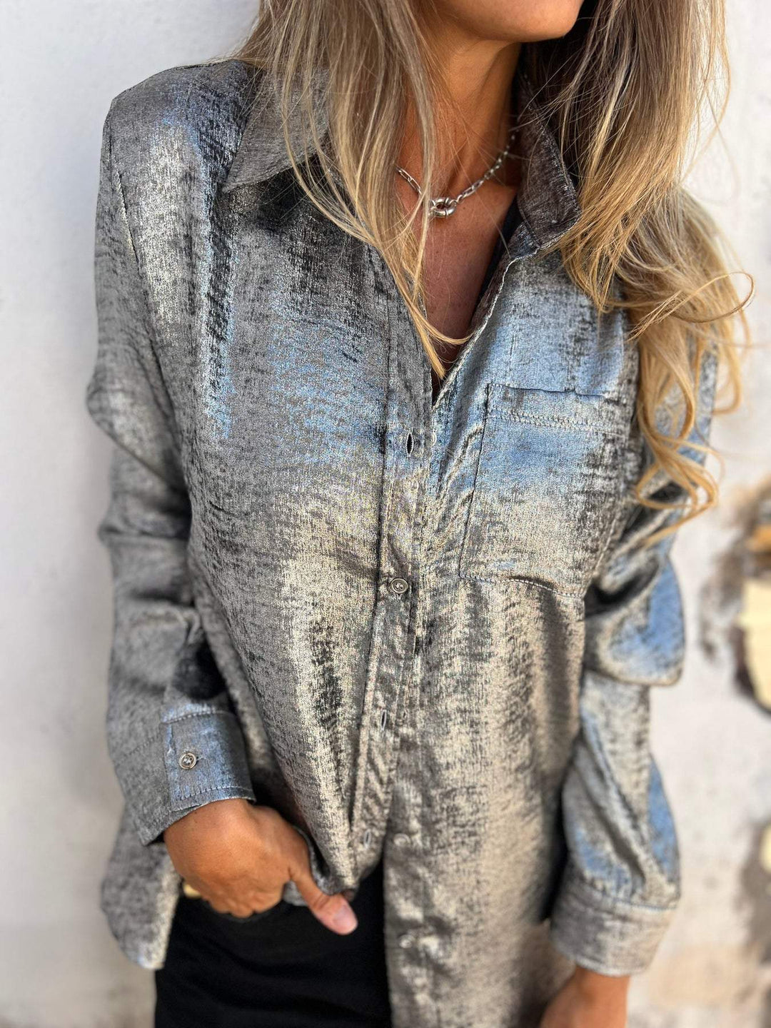 Trendy Ladies Blouse - Evelyn-Light blue-S-State of Style