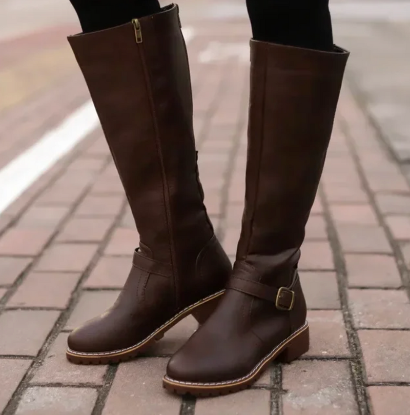 Trendy Ladies Boots - Emma-Brown-3.5-State of Style