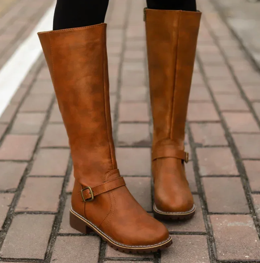 Trendy Ladies Boots - Emma-Brown-3.5-State of Style