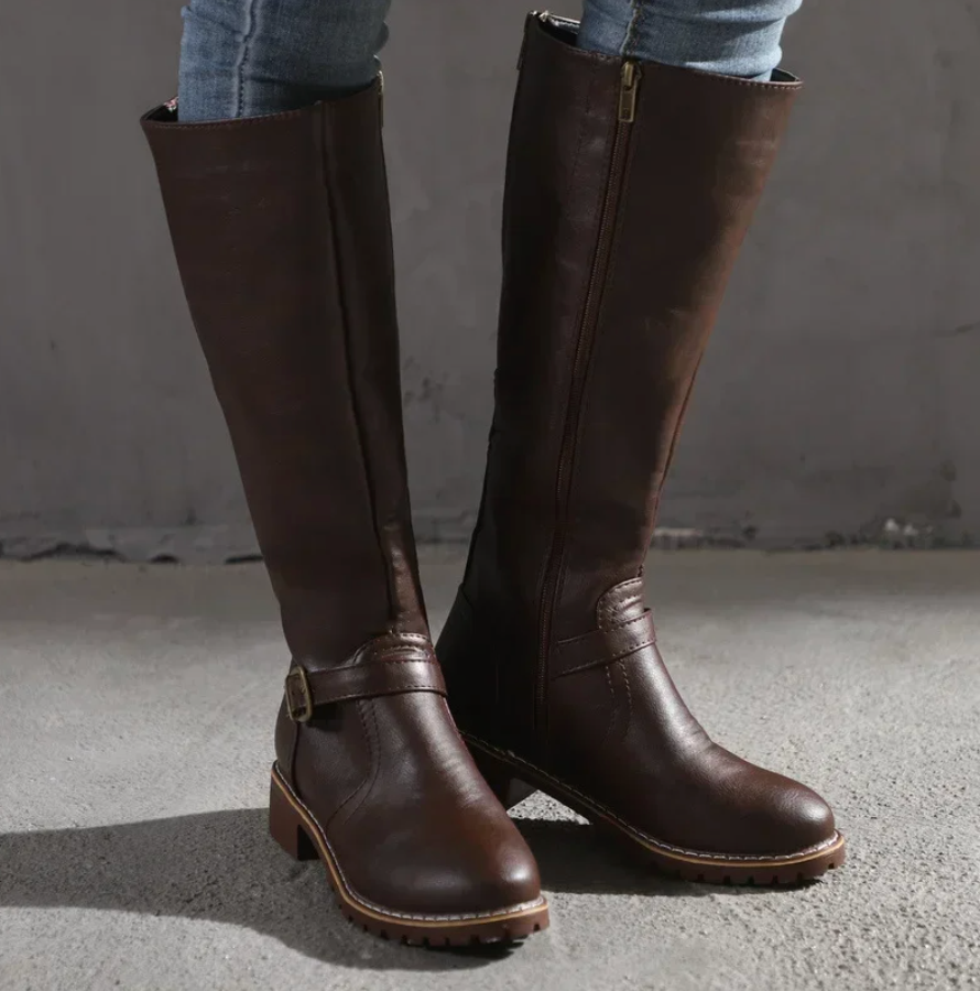 Trendy Ladies Boots - Emma-Dark Brown-3.5-State of Style