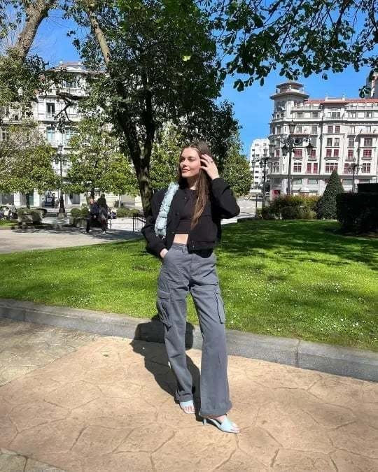 Trendy Ladies Cargo Jeans - Nova-Grey Blue-XS-State of Style